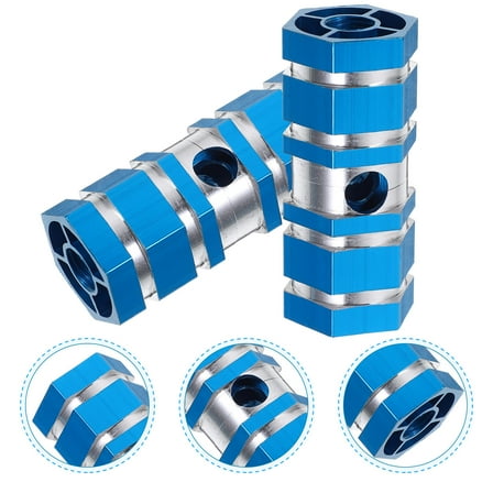 Worgeous Blue Aluminum Alloy Bike Pegs for Mountain Bike Use with 1cm Axle Sturdy and Durable