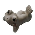 thumbnail image 2 of AMLESO Ceramic Frog Tea Pet Figurine Miniatures Kung Fu Tea Pet Model for, 2 of 8
