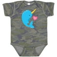 thumbnail image 3 of Inktastic Cute Narwhal Boys Baby Bodysuit, 3 of 5