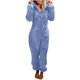 thumbnail image 1 of Pijamas de lana esponjosa con cremallera para mujer, ropa de dormir cálida con capucha para adultos, monos de talla grande 5XL, 2023 xuanjing  unisex, 1 of 2