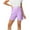 Purple, variant on Nmnitkp Shorts for Women Comfy Drawstring Casual Elastic Waist Pure Color Shorts Summer Beach Lightweight Short Pants with Pockets Black,L