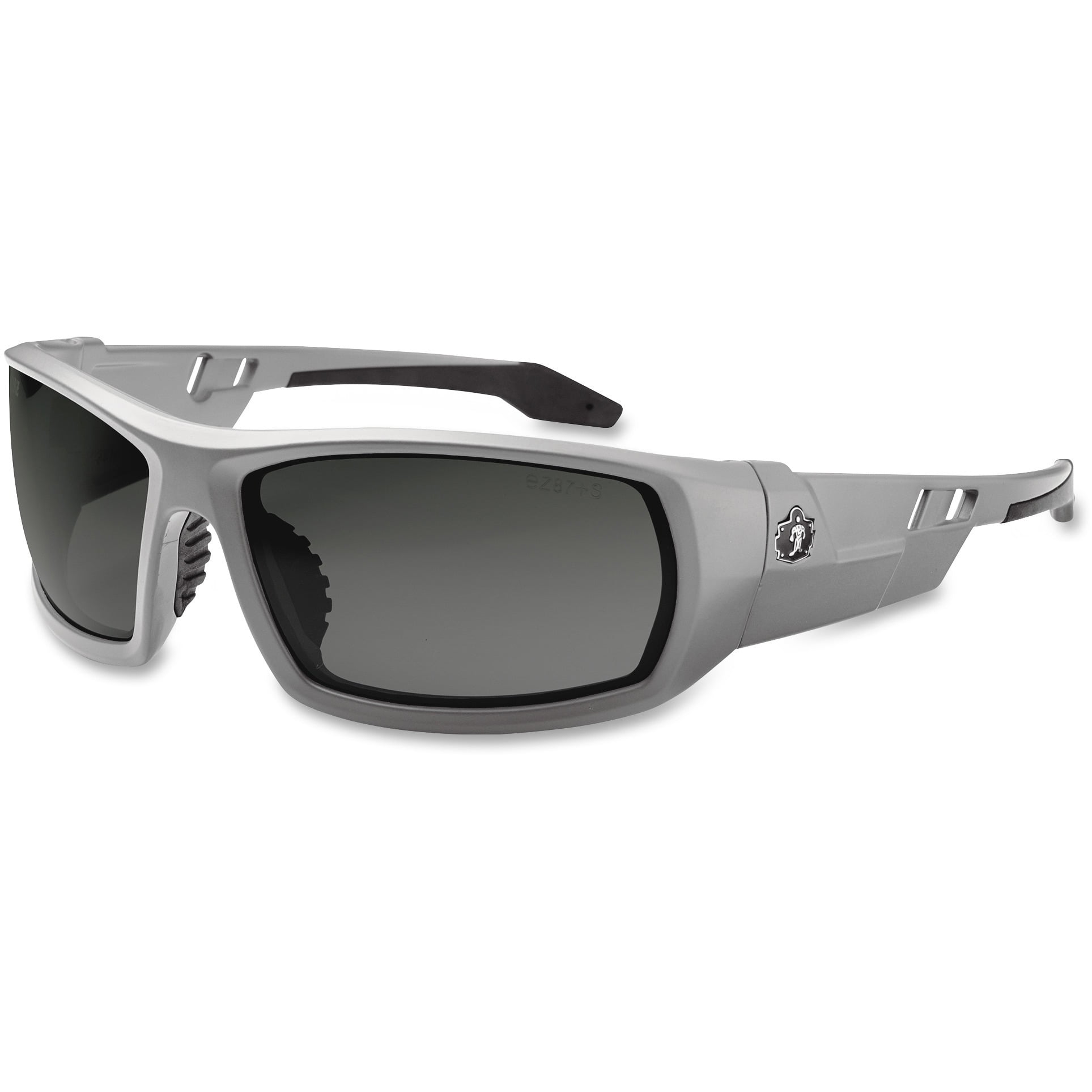 Ergodyne Skullerz Odin Anti-Fog Safety Sunglasses - Matte Gray Frame Smoke Lens