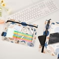thumbnail image 4 of 2 Pack Flip Folders with Clear PVC Window Binder Pouches 3-Ring Binder Organizer for Office & Home Hand-drawn Shell Pattern, 4 of 6