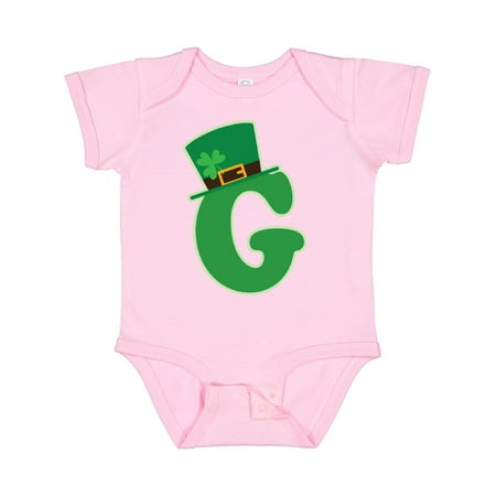 

Inktastic Irish St Patricks Day Letter G Monogram Gift Baby Boy or Baby Girl Bodysuit
