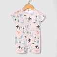 thumbnail image 3 of Baby Pink Sea Animals Newborn Infant Baby Romper Shirts Girl Whale Sea Horse Dolphin Corals Lighthouse Boat Summer Nautical Life Outfit Baby Clothes Short Sleeve Onesie  ﻿, 3 of 6