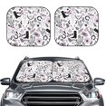 thumbnail image 2 of Naloa Cowboy 2 Piece Foldable Car Sun Shades, Car Windshield Sunshade, Front Window Sunshade for Car, Truck, SUV - Medium, 2 of 7