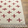 thumbnail image 2 of Hauteloom Imelda Living Room, Bedroom Area Rug - Bohemian, Transitional - High Pile - Ivory, Burgundy - 9'2" x 12', 2 of 7
