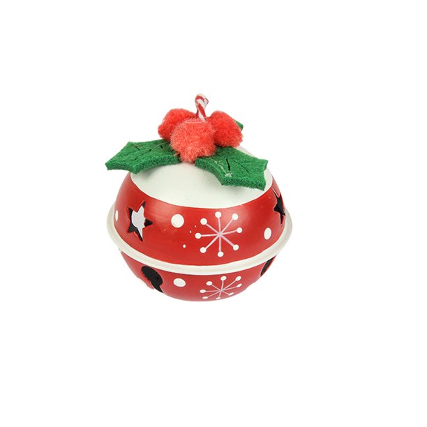 Ornamento del árbol de Navidad Metal rústico Jingle Bell Adornos colgantes Puerta de Navidad Wmkox8yii gf5971