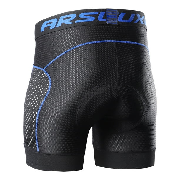 Arsuxeo Men Cycling Underwear Shorts 5D Padded Quick Dry MTB Bike