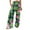 #1-Green, variant on Trendy Pants for Women Patlollav Summer and Spring Trousers Pockets Elastic Waist Comfortable Straight Loose Pants