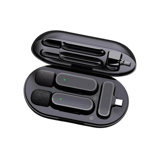 Professional Wireless Lapel Microphone DSP for Vloggers Tiktok Live Mini Mic Stream 2 mics