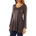 thumbnail image 2 of Women's Long Sleeve Scoop Neck Tunic Top, 2 of 4