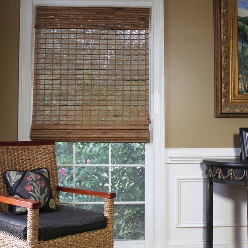 Radiance Havana Natural Woven Bamboo Roman Shades