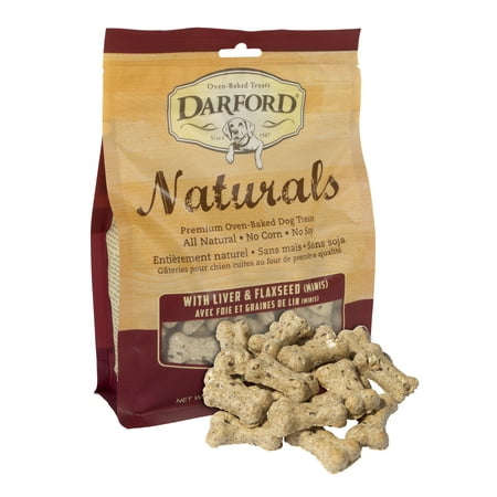 Darford Naturals Oven-baked Liver & Flaxseed Mini Dog Treats, 14