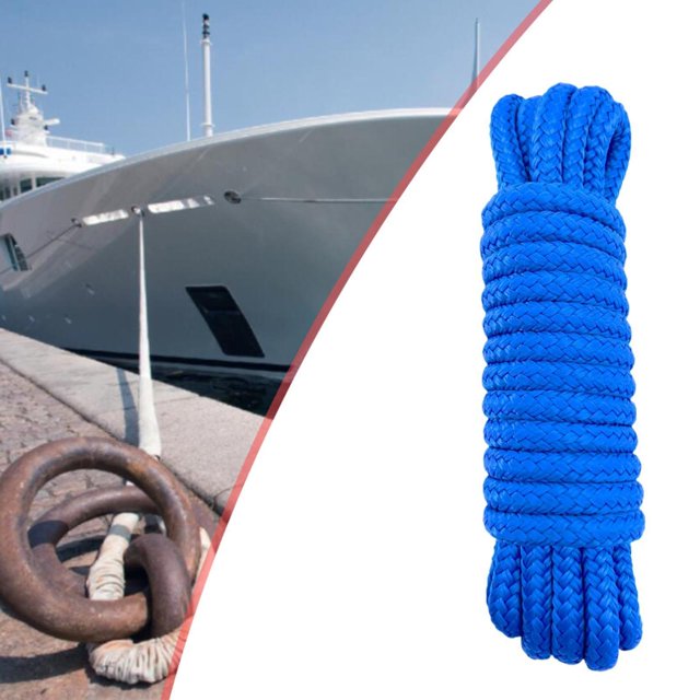 Dock Boat Dock Rope Double Práctica práctica fácil de usar, premium, resistente al desgaste, línea de muelle de nylon, accesorios para botes Longitud 4.5m