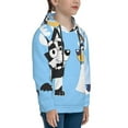 thumbnail image 3 of Johaoi Bluey Pattern Teen Pullover Hoodie Sweatshirts,Long Sleeve Pullover Casual Hooded Sweatshirt for Youth-Medium, 3 of 6