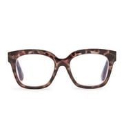 Compliments by DIFF Eyewear Ava Blue Light Reading Glasses Beige Tortoise +3.0