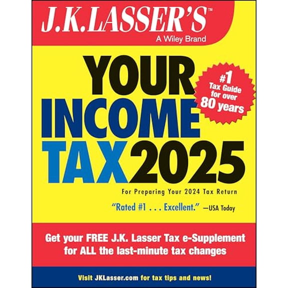 Pre-Owned J.K. Lasser's Your Income Tax 2025: For Preparing Your 2024 Tax Return (Paperback) 1394298447 9781394298440