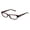 purple / cherry pattern, variant on NEW TRUSSARDI 12505 WOMENS/LADIES DESIGNER FULL-RIM BROWN / TRANSPARENT WOMENS SIZE SPECTACULAR FRAME DEMO LENSES 53-16-135 SPRING HINGES EYEGLASSES/EYE GLASSES