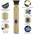 thumbnail image 2 of Hair Trimmer Men,Electric Beard Trimmer,0mm Precision with LED Display(Gold), 2 of 4