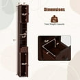 thumbnail image 3 of Gymax Tall Slim Bathroom Storage Cabinet Linen Tower w/Drawer Adjustable Shelves Brown, 3 of 10