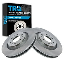 TRQ Front Brake Rotors Set Vented Fits Select 2004-2009 Cadillac SRX