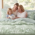 thumbnail image 5 of U by Bedsure Queen Comforter Set Sage Green, Bed in a Bag Queen Size Bedding, 7-Pieces Botanical Flowers Spring Comforter, Sheets, Pillowcases & Shams, 5 of 11