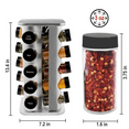 thumbnail image 5 of 20 Jar Spice Rack with Spices Included - Revolving Tower Organizer for Kitchen Spices and Seasonings, Free Spice Refills for 5 Years (Stainless Steel), 5 of 6