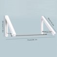thumbnail image 4 of Drying Rack Wall Mounted Foldable Laundry Clothes Hanger with 74 cm Drying Rod Wall Coat Racks Laundry Racks for Laundry Room, Retractable Clothes Aluminum Home Storage Organiser Space Savers(White), 4 of 6