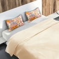 thumbnail image 5 of Yayeee Pillowcase Standard Size Set of 2 Satin Wrinkle Resistant Pillow Case, Orange Cityscape Painting, 5 of 8