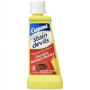 Carbona Stain Devils® #2 | Ketchup, Mustard & Chocolate | Professional Strength Laundry Stain Remover | Multi-Fabric Cleaner | Safe On Skin & Washable Fabrics | 1.7 Fl Oz, 1 Pack