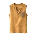 thumbnail image 4 of Lmueinov Mens Linen Henley Tank Top, Sleeveless Summer Beach Shirts Cotton Linen Vest, Lightweight Relaxed Fit, S-2XL, 4 of 6