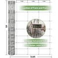 thumbnail image 2 of Riedhoff Farm Fence Panel 4 ft x 164 ft, Galvanized Wire Fencing, Silver, 2 of 7