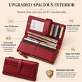 thumbnail image 2 of Beltzy Wallet For Women PU Leather Womens Wallet Bifold Card Holder with ID Window Gifts for Ladies, 2 of 8