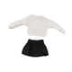thumbnail image 4 of 1/12 Cabresco de la manga larga y falda de la falda del hombro del hombro para figuras de acción de 6 pulgadas Accesorios de ropa de muñeca BJD Top, 4 of 8