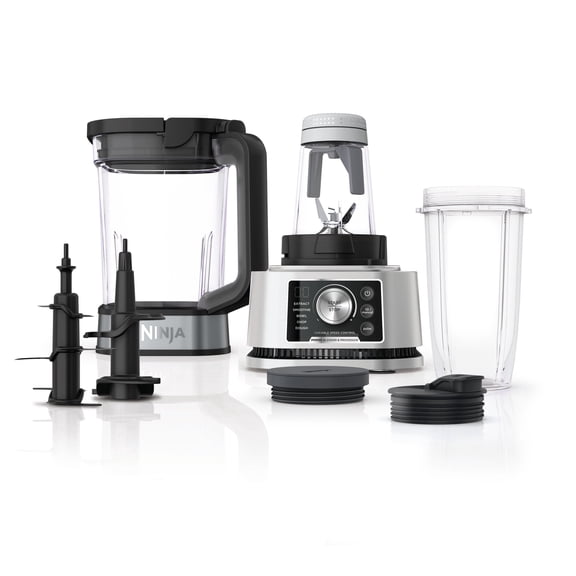 Ninja SS351 Foodi Power Pitcher System, Smoothie Bowl Maker, 4in1 Blender Food Processor (Black/Silver)- New