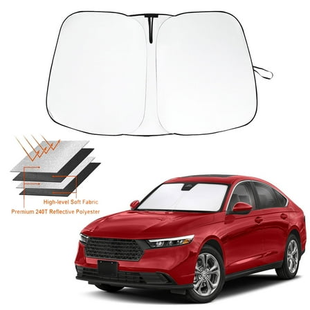 For Honda Accord 2023-2025 Car Windshield SunShade Visor UV Block Foldable Cover