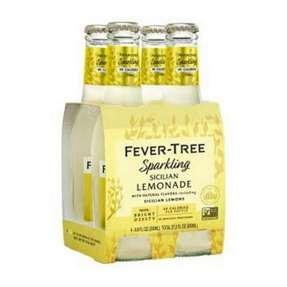 FEVER TREE - Sparkling Sicilian Lemon 4 Pack 27.2FO ( Pack of 6)