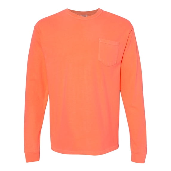 New - MMf - Comfort Colors - Garment-Dyed Heavyweight Long Sleeve Pocket T-Shirt