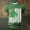 Army Green, variant on Men's Worn‑Look Four‑Leaf Clover USA Flag Crew Neck Short Sleeve T‑Shirt, Lightweight Tops Black M
