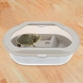 thumbnail image 1 of AURARMLET 1Pcs Plastic Turtle Box Grey Swimming Area for Home Use, 1 of 8