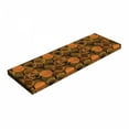 thumbnail image 1 of Tangerine Bench Pad, Pattern of Dotwork Rounds and Outline Citrus Slices, HR Foam Cushion with Decorative Fabric Cover, 45" x 15" x 2", Grey Dark Orange, by Ambesonne, 1 of 3