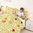 thumbnail image 3 of Catabedysis 26 Alphabet Print King Sheets For Boys,Cartoon Animals Bedding,4pcs,1 Flat Sheet, 1 Fitted Sheet and 2 Pillowcases, 3 of 6