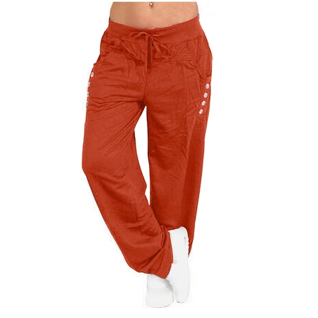 Yuyuzo Plus Size Sweatpants for Women Straight Leg Drawstring Low Waisted Lounge Pants Slacks Solid Color