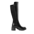 thumbnail image 3 of Womens knee high boots with platform sole round toe and stretch upper for a comfortable fit, 3 of 7