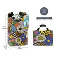 thumbnail image 2 of Yayeee Freestanding Laundry Hamper with Handle Collapsible Large Storage Basket for Clothes, Blue Floral, 2 of 7