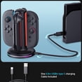 thumbnail image 2 of ARCADORA Charging Dock for Switch 2 Joy-Con 2 Controllers 4-Port USB-C with RGB Lighting, 2 of 4