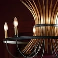 thumbnail image 4 of 52458BK Kichler Lighting Baile - 6 Light Medium Chandelier In Homestead Style-19.5 Inches Tall and 29.25 Inches Wide-Black Finish    -Traditional, 4 of 11