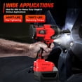 thumbnail image 2 of 1/2 inch Cordless Impact Wrench for Milwaukee 18V Battery with LED Light, 600FT-LBS (810N.m) Brushless Electric Impact Gun, 2 of 7
