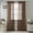 Chocolate, variant on Single Sheer Voile Window Curtain Panel: 55"W x 90"L, Fully Hemmed, Rod Pocket (NEON PURPLE)NEON PURPLE